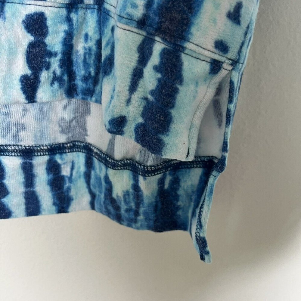 NWT NORDSTROM BP. Blue Tie Dye High-Low Tunic Sweatshirt MEDIUM Indigo blue - Picture 6 of 12